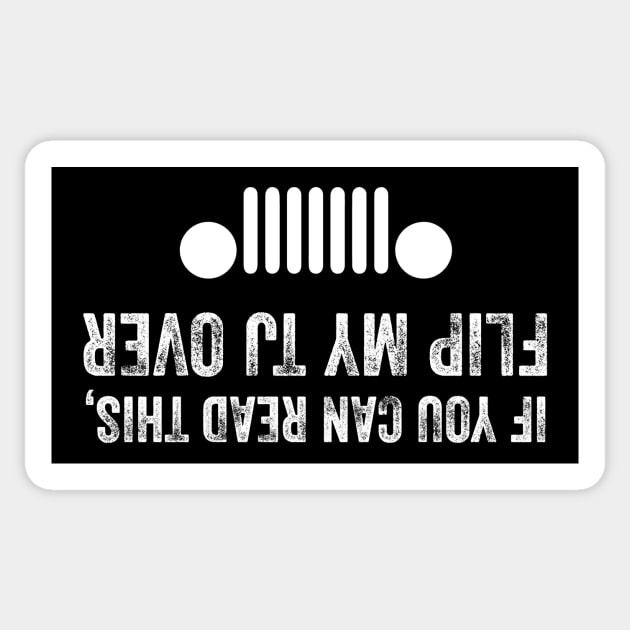 Flip Me Over! TJ Jeep Design Sticker by FalconArt